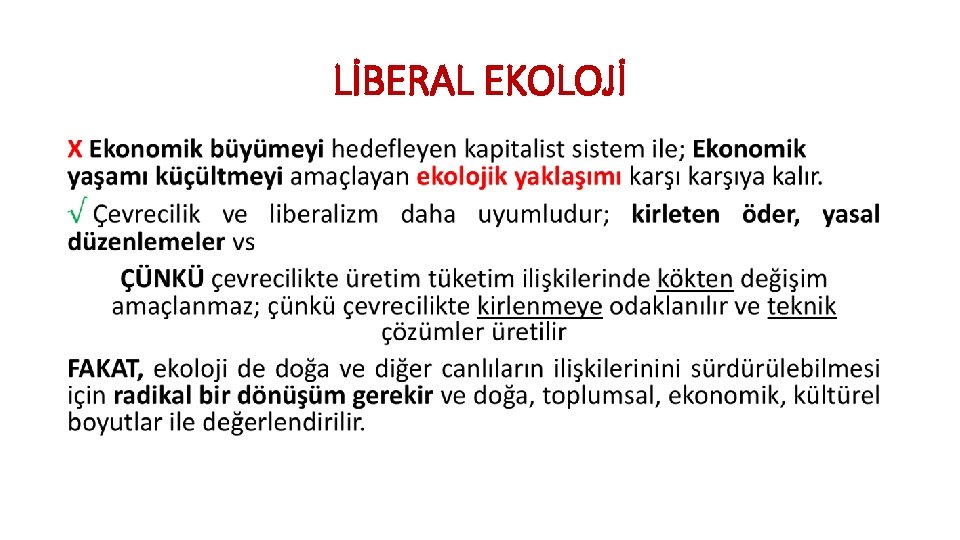 LİBERAL EKOLOJİ • 