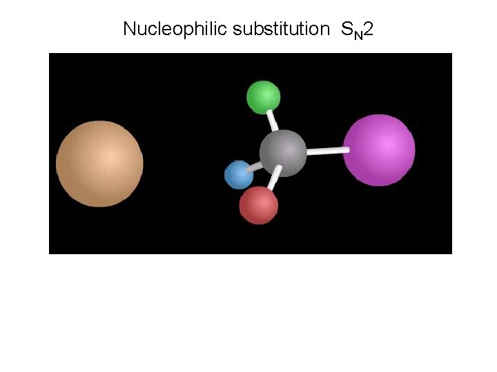 Nucleophilic substitution SN 2 