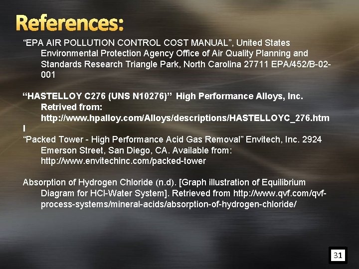 “EPA AIR POLLUTION CONTROL COST MANUAL”, United States Environmental Protection Agency Office of Air