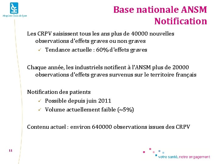 Base nationale ANSM Notification Les CRPV saisissent tous les ans plus de 40000 nouvelles