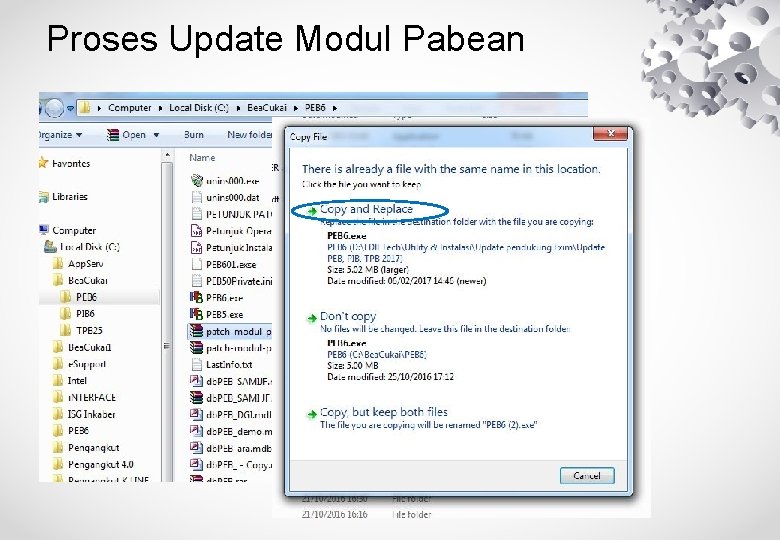 Proses Update Modul Pabean 