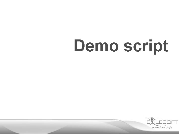 Demo script 