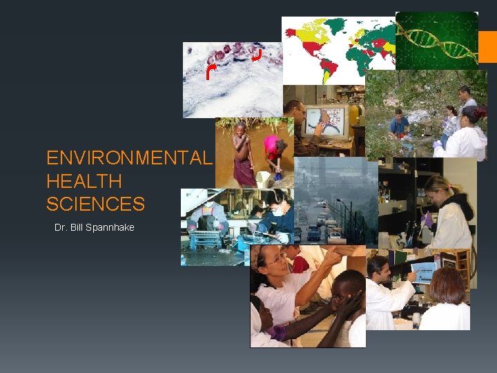 ENVIRONMENTAL HEALTH SCIENCES Dr. Bill Spannhake 