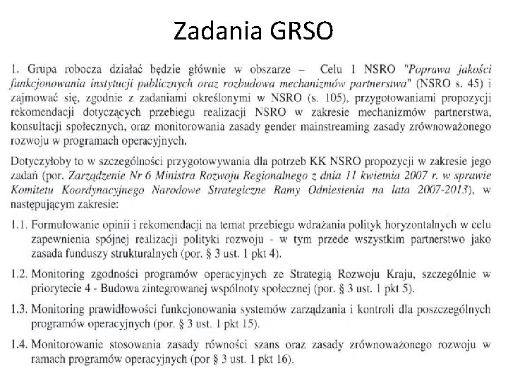 Zadania GRSO 