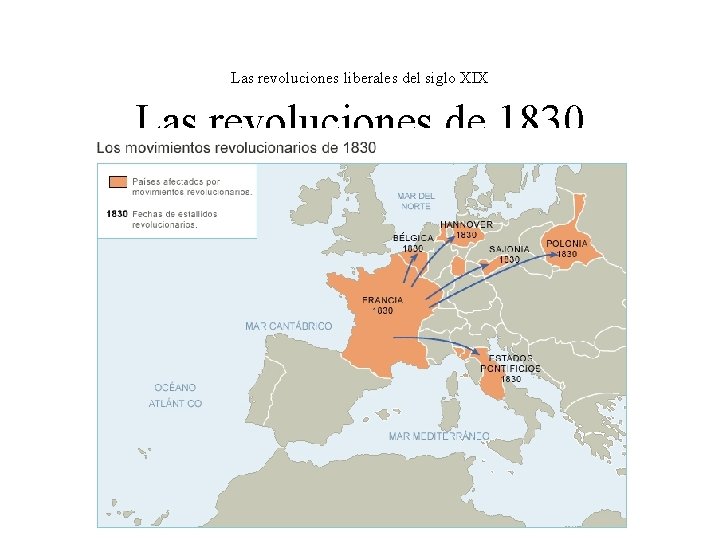 Las revoluciones liberales del siglo XIX Las revoluciones de 1830 