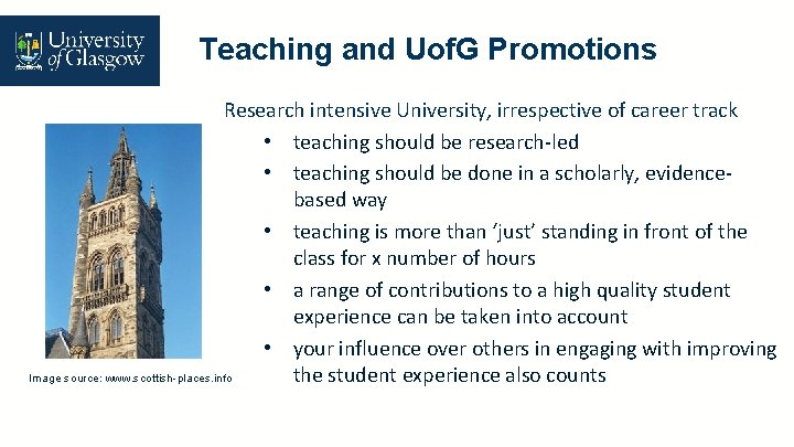 Teaching and Uof. G Promotions Research intensive University, irrespective of career track • teaching