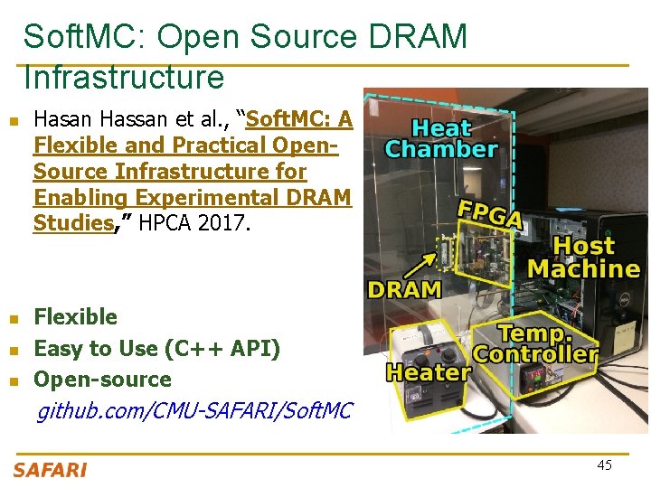 Soft. MC: Open Source DRAM Infrastructure n n Hasan Hassan et al. , “Soft. Soft. MC: Open Source DRAM Infrastructure n n Hasan Hassan et al. , “Soft.