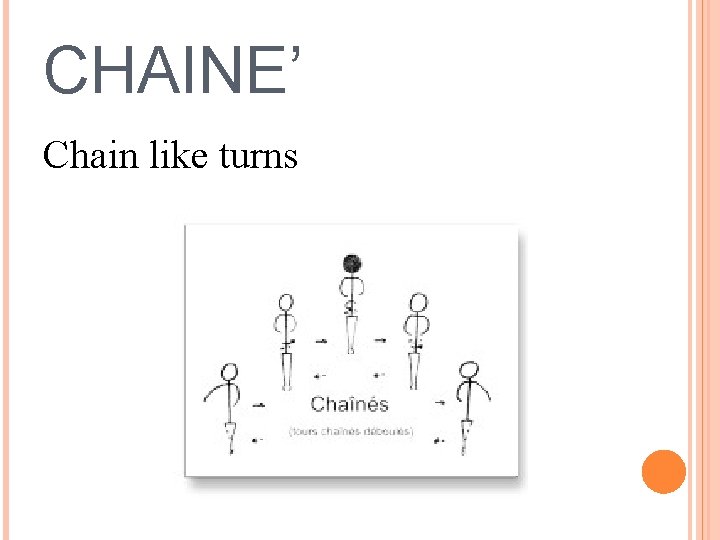 CHAINE’ Chain like turns 