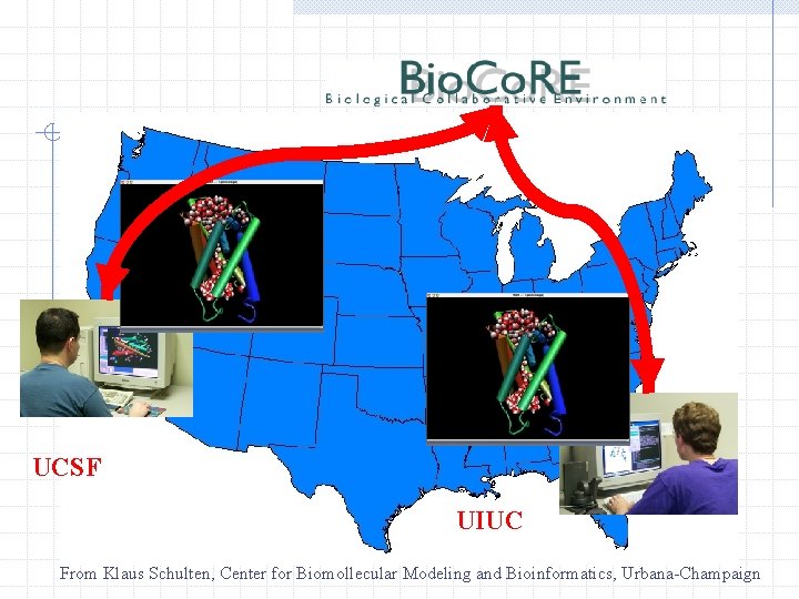 UCSF UIUC From Klaus Schulten, Center for Biomollecular Modeling and Bioinformatics, Urbana-Champaign 