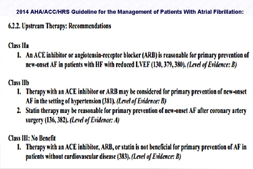 2014 AHA/ACC/HRS Guideline for the Management of Patients With Atrial Fibrillation: www. escardio. org/guidelines
