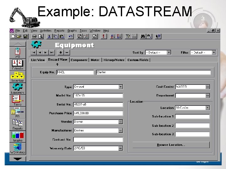 Example: DATASTREAM 