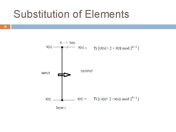 Substitution of Elements 20 