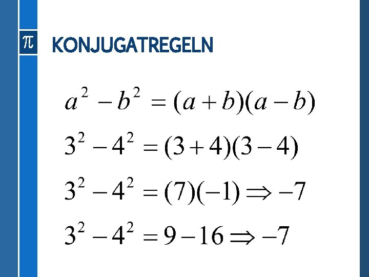 KONJUGATREGELN 