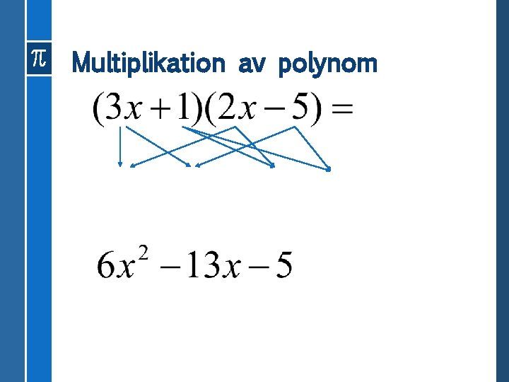 Multiplikation av polynom 