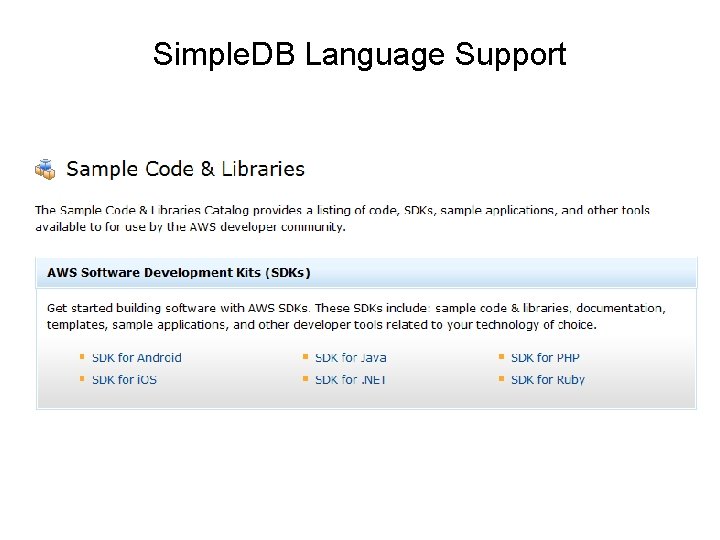 Simple. DB Language Support 