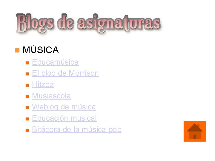  MÚSICA Educamúsica El blog de Morrison Hitzez Musiescola Weblog de música Educación musical