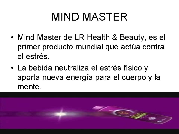 MIND MASTER • Mind Master de LR Health & Beauty, es el primer producto