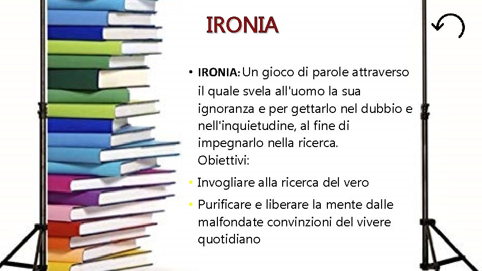 IRONIA • IRONIA: Un gioco di parole attraverso il quale svela all'uomo la sua