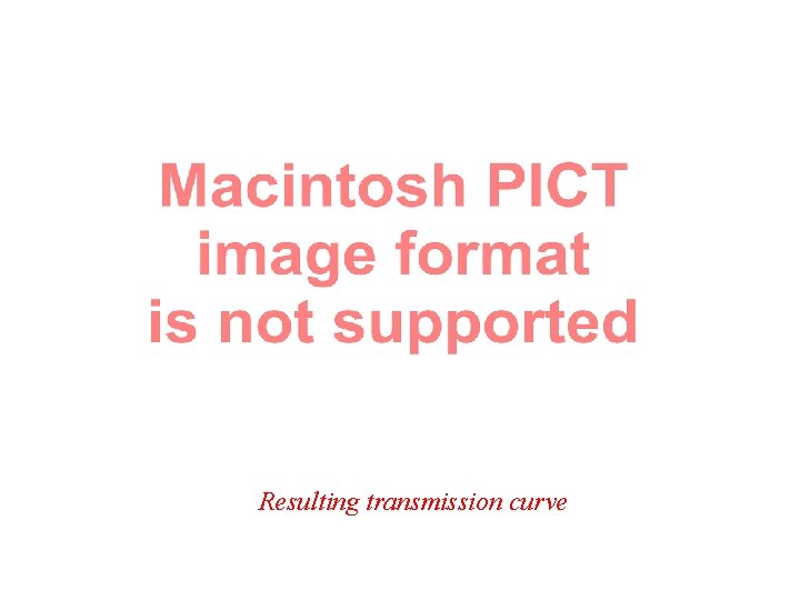 Resulting transmission curve 