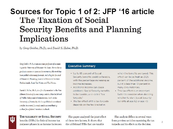 Sources for Topic 1 of 2: JFP ‘ 16 article ttps: //www. dropbox. com/s/l