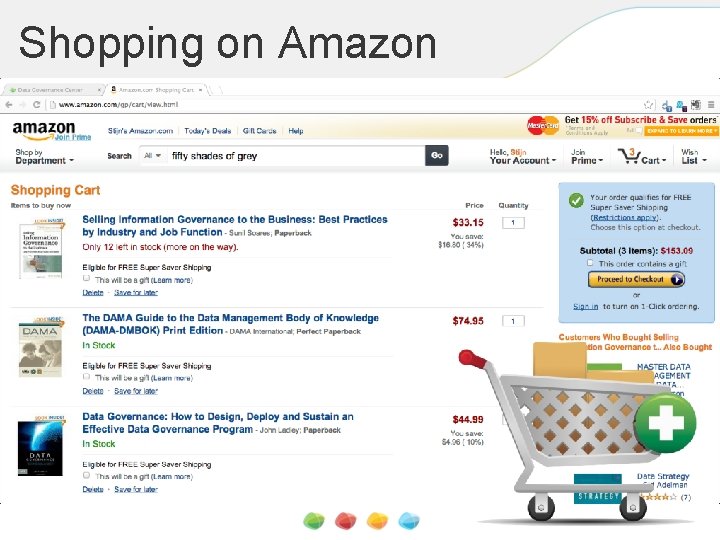 Shopping on Amazon 