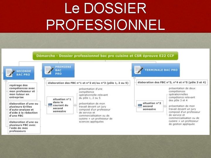 Le DOSSIER PROFESSIONNEL 