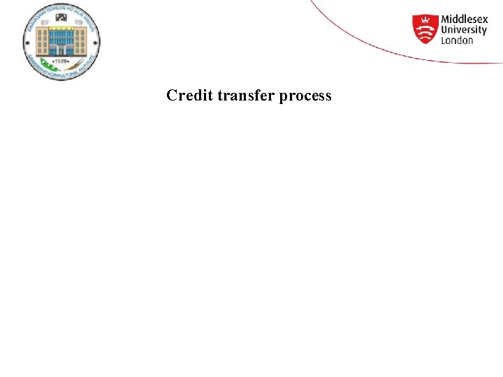 Credit transfer process 