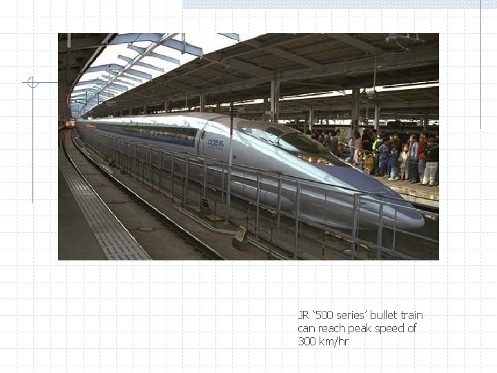 JR ‘ 500 series’ bullet train can reach peak speed of 300 km/hr 