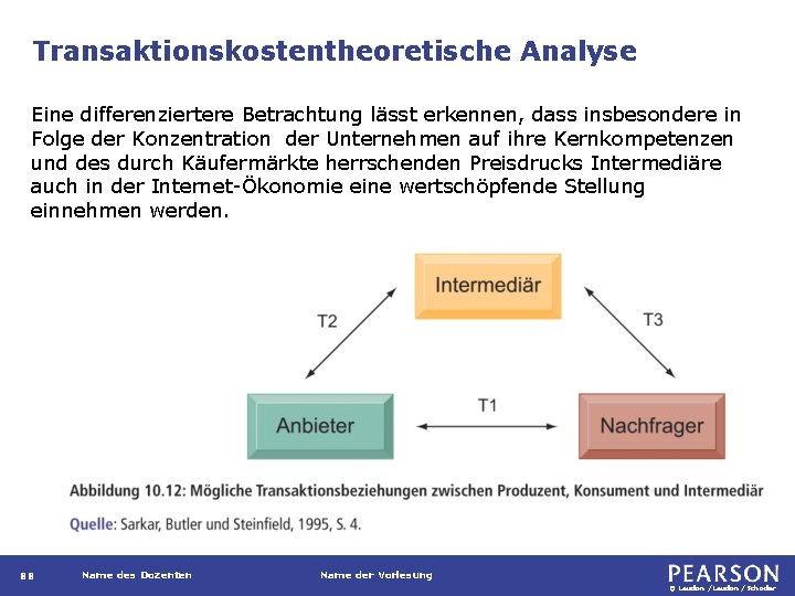 Transaktionskostentheoretische Analyse Eine differenziertere Betrachtung lässt erkennen, dass insbesondere in Folge der Konzentration der