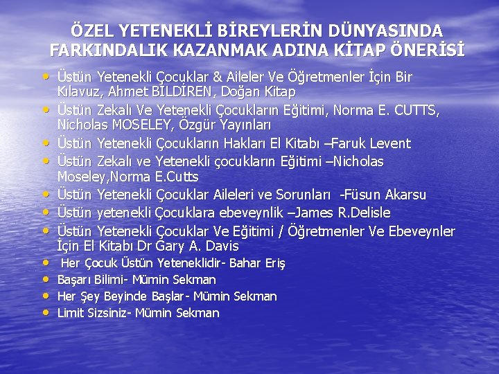 ÖZEL YETENEKLİ BİREYLERİN DÜNYASINDA FARKINDALIK KAZANMAK ADINA KİTAP ÖNERİSİ • Üstün Yetenekli Çocuklar &
