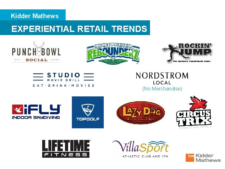 Kidder Mathews EXPERIENTIAL RETAIL TRENDS (No Merchandise) 