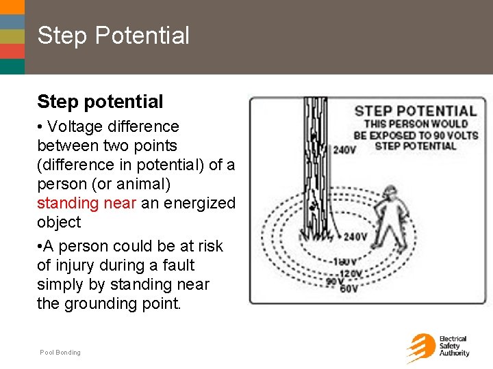 Step Potential Step potential • Voltage difference between two points (difference in potential) of