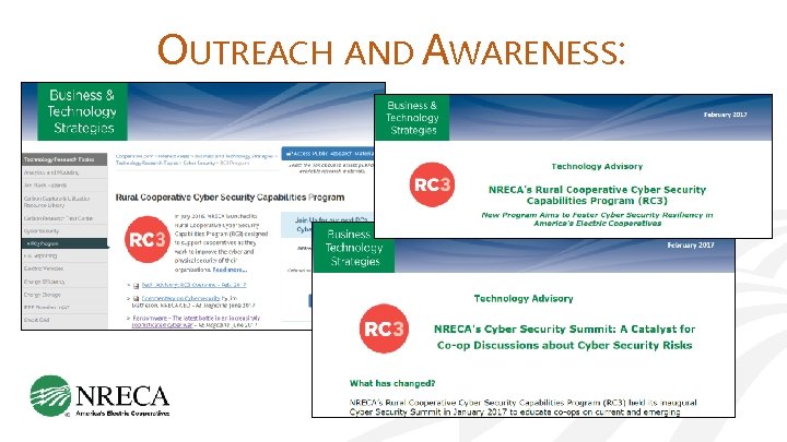 OUTREACH AND AWARENESS: Training 