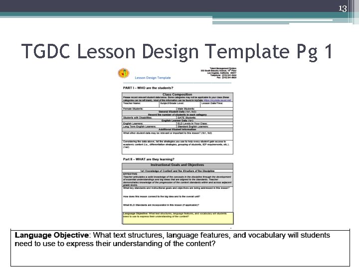 13 TGDC Lesson Design Template Pg 1 