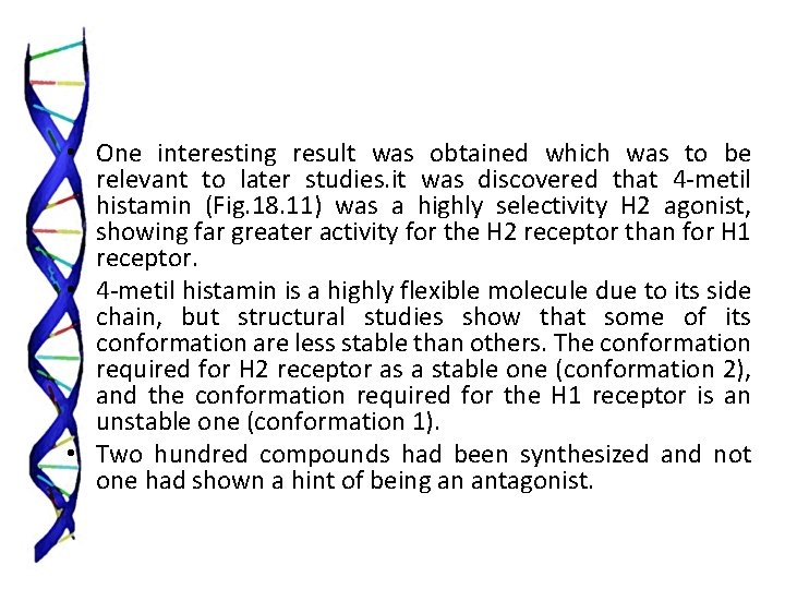  • One interesting result was obtained which was to be relevant to later