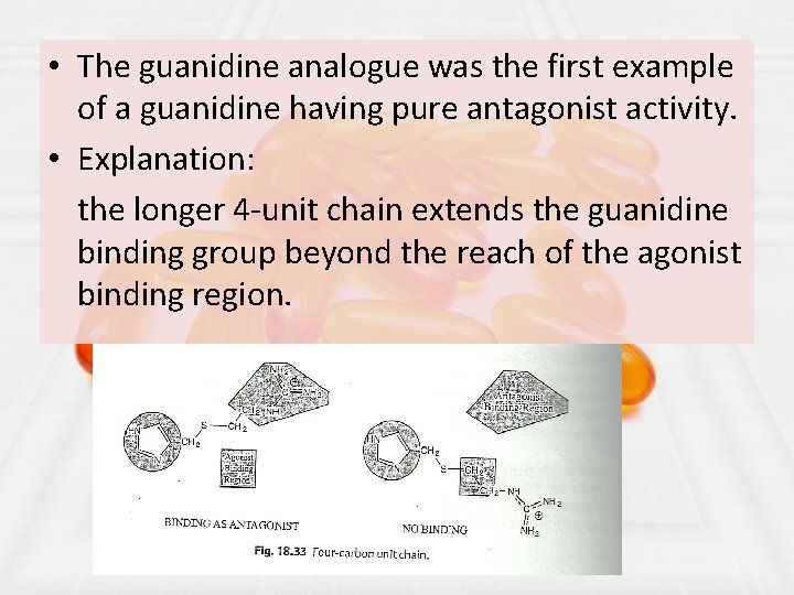  • The guanidine analogue was the first example of a guanidine having pure