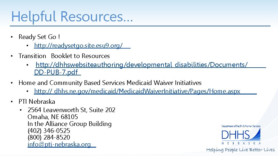 Helpful Resources… • Ready Set Go ! • http: //readysetgo. site. esu 9. org/