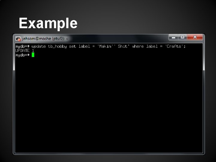 Example 
