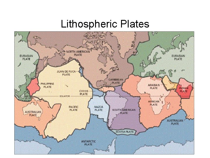 Lithospheric Plates  Lithospheric Plates
