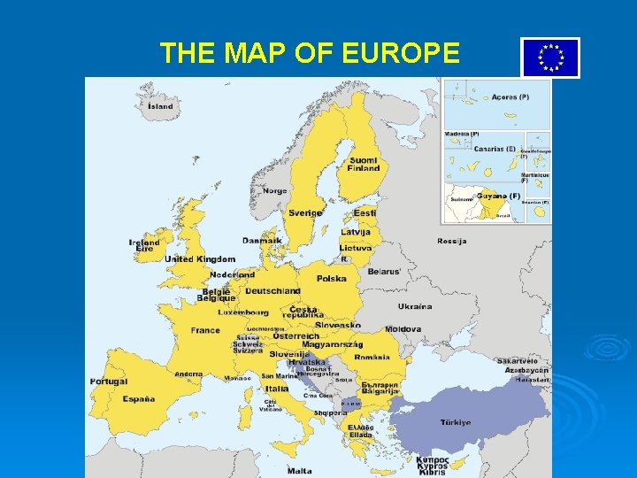  THE MAP OF EUROPE 
