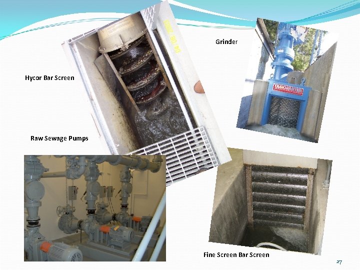 Grinder Hycor Bar Screen Raw Sewage Pumps Fine Screen Bar Screen 27 