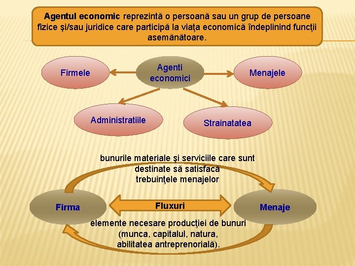 Agentul economic reprezintă o persoană sau un grup de persoane fizice şi/sau juridice care