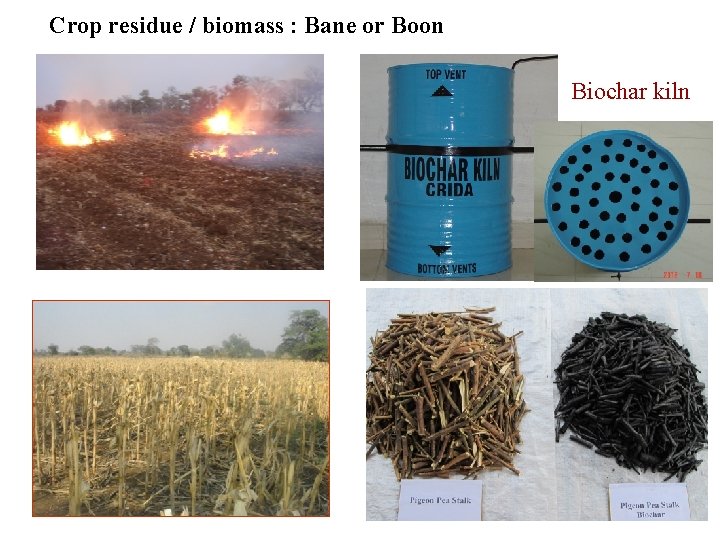 Crop residue / biomass : Bane or Boon Biochar kiln 