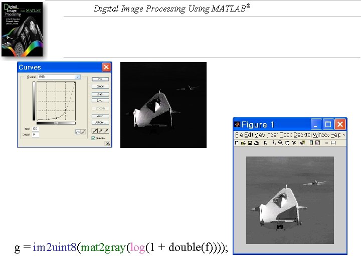 Digital Image Processing Using MATLAB® g = im 2 uint 8(mat 2 gray(log(1 +