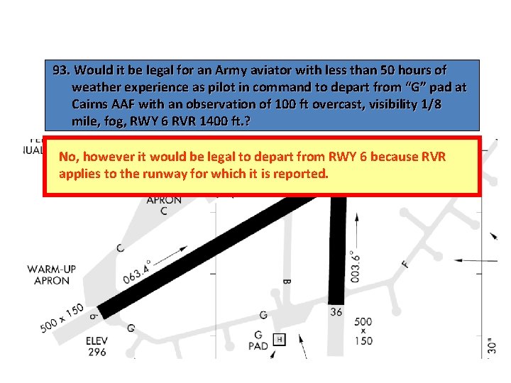 93. Would it be legal for an Army aviator with less than 50 hours