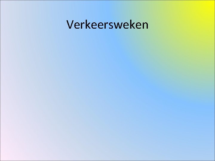 Verkeersweken Verkeersweken