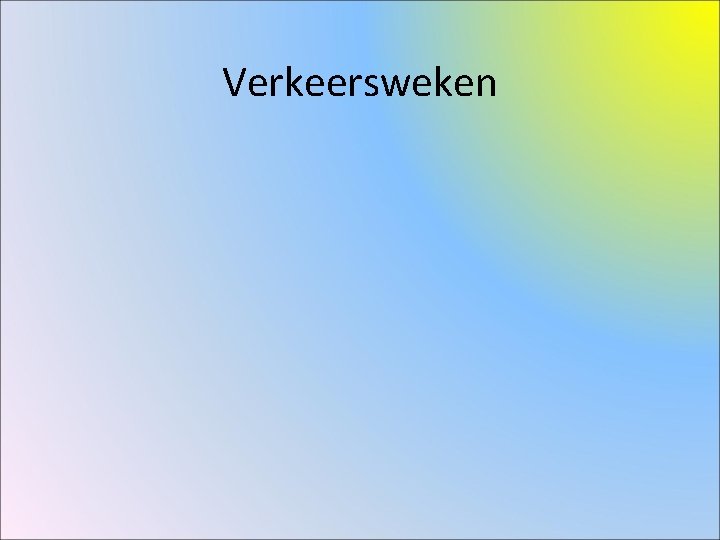 Verkeersweken 