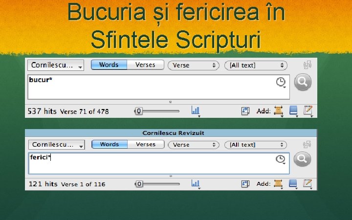Bucuria și fericirea în Sfintele Scripturi 