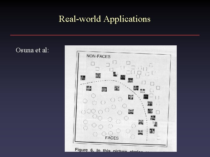 Real-world Applications Osuna et al: 