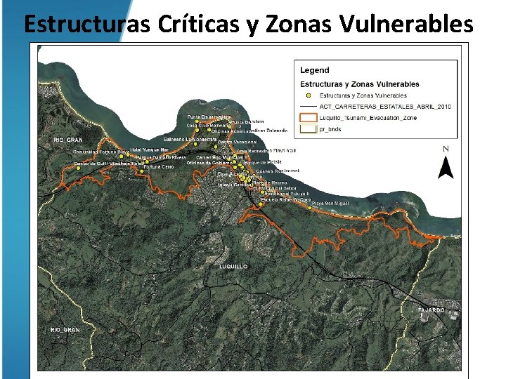 Estructuras Críticas y Zonas Vulnerables 